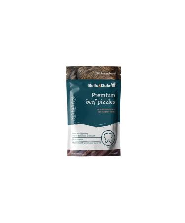 Bella & Duke Premium Beef Pizzles for Dogs - Natural Alternative to Dental Sticks - Chew for Cleaner Teeth & Gums - Ideal for Teething Pups - 100% Natural Grain-Free Dog Treats