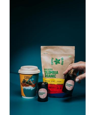 Coffee Island Single Estate Colombia Organic with Medium-Dark Roasting Prepacked 200g - Buy Online on SooperMarket.com