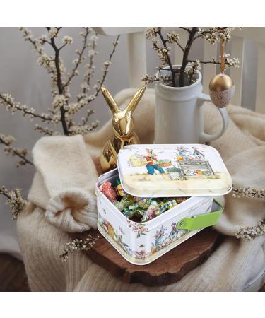 ABOOFAN 1pc Box easter tote mini bunny tinplate biscuit case metal Easter Candy Case Toy Jewelry Box child - Buy Online on SooperMarket.com
