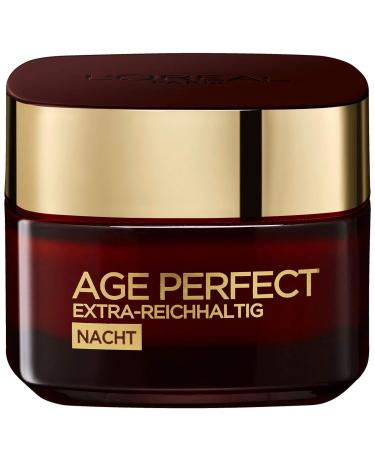 L'Or al Paris Age Perfect Night Care - Extra-Rich Anti-Aging Facial Moisturizer with Manuka Honey & Calcium for Dry Skin - 50ml - Buy Online on SooperMarket.com