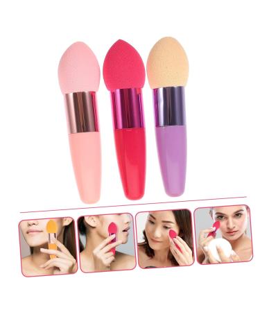 Housoutil 3pc Contour Brush Set | Mushroom Makeup Sponges with Handle | Foundation Concealer & Eye Brushes for Flawless Application | International Shipping Available - Buy Online on SooperMarket.com