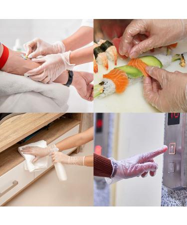100PCS Large Disposable Medical Clear Vinyl Exam Gloves - Latex-Free & Powder-Free | Oh! Trendy Industrial Gloves - Buy Online on SooperMarket.com