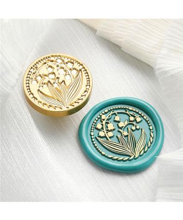6pcs Flower Wax Seal Stamp Set for Wedding Invitations & Parties - Cherry Blossom, Rose, Bell, Orchid, Tulip Sealing Stamp (Flower-7) - Buy Online on SooperMarket.com