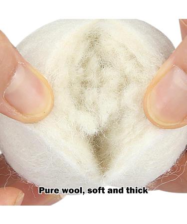 Shakven Laundry Wool Dryer Balls Round Fabric Softener Balls | Laundry Room Supplies Household Gadgets Natural Fabric Softener Balls Dry Cleaning Kit for Dryer - Buy Online on SooperMarket.com