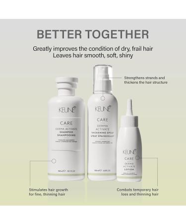 Keune Care Derma Activate Thickening Spray Volumizing & Strengthening Leave-In Treatment for Thinning Hair 6.8 Fl Oz - Buy Online on SooperMarket.com