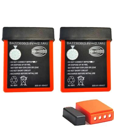 2-Pack HBC Remote Control Rechargeable BA223030 Battery 3.6V 2100mAh Rechargeable for Crane Remote Control