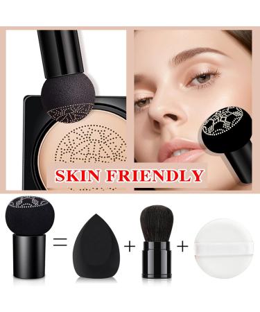 Air Cushion CC Cream Mushroom Head Foundation BB Cream Foundation Makeup Moisturizing CC Cream Liquid Foundation Lasting Matte Concealer Foundation Even Skin Tone Suitable for All Skin(Natural) Difu a - Buy Online on SooperMarket.com