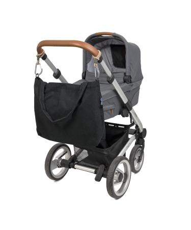 L SSIG Baby Changing Bag Shopper with Stroller Attachment - Stylish Black Cord - Perfect for Travel & Baby Essentials - Buy Online on SooperMarket.com