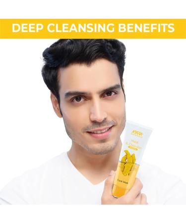 Nykaa Naturals Haldi & Chandan Face Wash - Reduces Scarring Removes Makeup Prevents Breakouts Soothes Sunburn - 3.38 oz International Shipping - Buy Online on SooperMarket.com