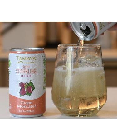Pamper Your Taste Buds with Tamaya Light Sparkling Grape Juices Mix Discovery Case - 100% Natural NFC Fresh Pressed - No Sugar Added - Pack of 12 Mini Cans (6.75 Fl Oz) - Buy Online on SooperMarket.com