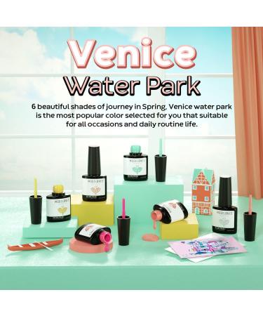 Modelones Gel Nail Polish - 6 Colors Summer Gel Polish Popular Bright Yellow Pink Gel Nail Soak Off U V Gel Nail Kit Beauty Gifts Set Box - Buy Online on SooperMarket.com