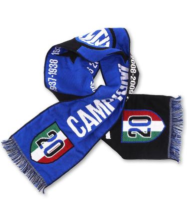 Inter Unisex Celebrative Scarf 20 Scudetto - Black/Blue One Size | International Shipping - Buy Online on SooperMarket.com
