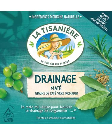 La Tisaniere Tea Infusion drainage & elimination x20 tea bags