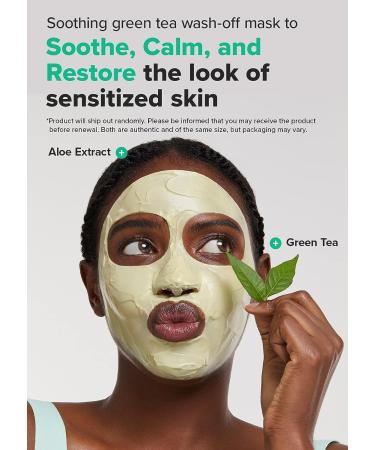I DEW CARE Matcha Mood Wash-Off Mask | Korean Green Tea Skincare for Dry Skin 3.52 Oz - Buy Online on SooperMarket.com