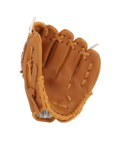 Baseball glove men's baseball glove for adults and adolescents baseball and softball gloves performance baseball gloves made of composite leather 9.5 inches brown