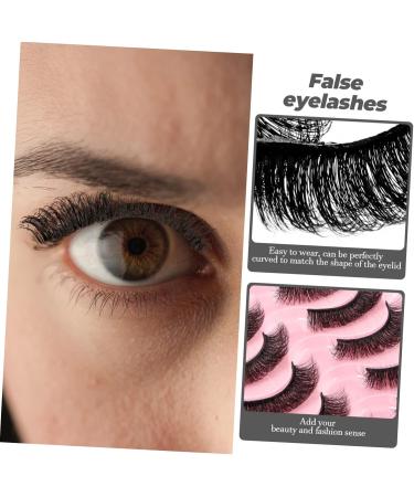 POPETPOP 10 Pairs Fake Eyelashes 7d Fiber Russia European and American - Buy Online on SooperMarket.com