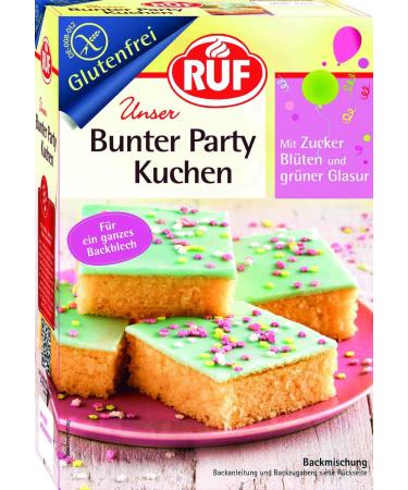Call colorful party cake gluten -free sheet cake with sugar sprinkles and sugar glaze perfect for children's birthday celiac disease 815g
