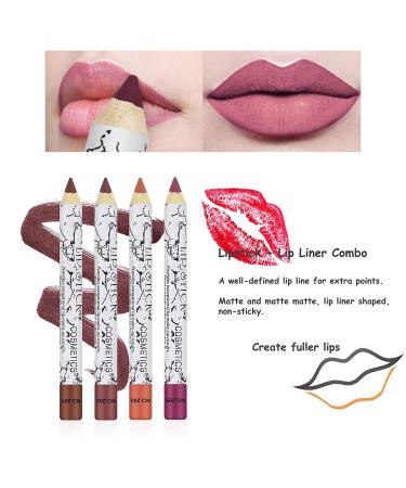 Ownest 12-Piece Lip Liner Pen Set - Matte Nude Lip Liner Pencil Kit for High Pigment and Sexy Lips - Buy Online on SooperMarket.com