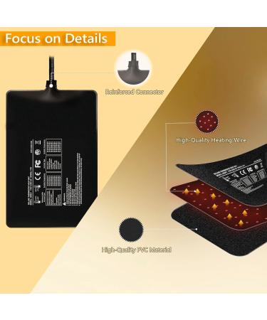 FIPASEN Reptile Heating Mat 6x8 Inch with Digital Thermostat - Ideal for Various Pets and Plants - Upgraded Heating Pad with Thermostat Included - Buy Online on SooperMarket.com