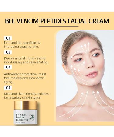 Shop Bee Venom Cream - New Zealand Moisturizer with Peptides & Coffea Arabica - Anti-Aging Hydrating Firming Collagen Booster - Buy Online on SooperMarket.com