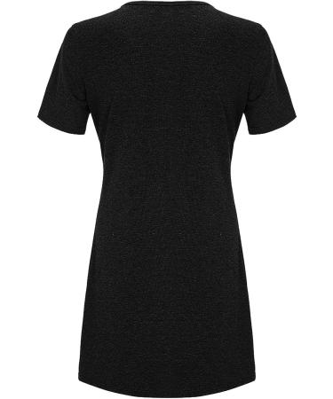 BAGELISE Women's Swing Tunic Dress XX-Large - Comfy & Cute Casual Fit | A1-Black - Buy Online on SooperMarket.com