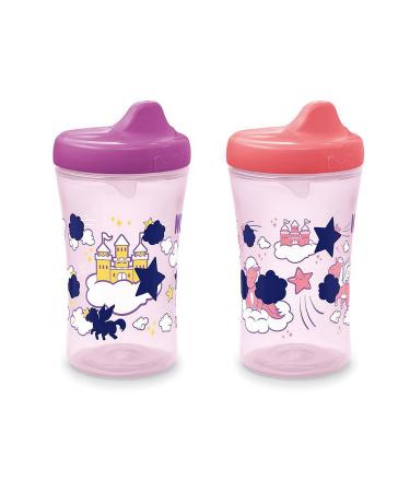 Gerber Graduates Advance Developmental 10 Ounce Hard Spout Sippy Cup 2 Pack Pink/Purple