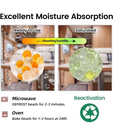 Wisesorb 4Pcs Rechargeable Gun Safe Dehumidifier - 200g Silica Gel Desiccant Bags for Moisture Control in Safe Closet Basement & Car - Buy Online on SooperMarket.com