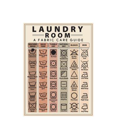 Magnetic Laundry Symbols Laundry Care Guide Convenient Laundry Guide Magnets For Washer Home Washing Laundry Guide Magnet For Home