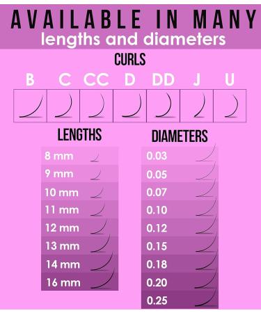 Eyelash Extensions J Curl by Stacy Lash | Black Individual Mink Lashes Supplies (0.07mm MIX) for Stunning Looks - Buy Online on SooperMarket.com