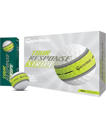 TaylorMade 2022 Tour Response Stripe Golf Balls - 12 Pack - Buy Online on SooperMarket.com