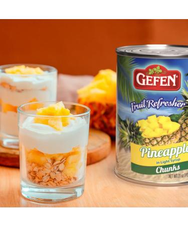 Gefen Pineapple Chunks 20oz (4 Pack) | Canned Fruit Snack - Buy Online on SooperMarket.com