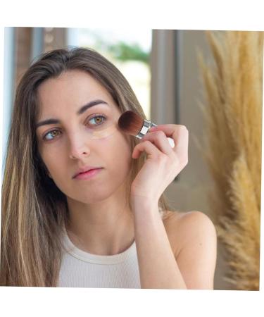 WOFASHPURET Retractable Powder Brush Makeup Supplies Dense Foundation Brush Powder Foundation Brush Makeup Tool Makeup Brush Foundation Applicator With Cover Artificial Fiber Cosmetic Travel - Buy Online on SooperMarket.com