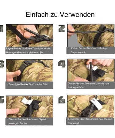 Feloyal Tourniquet - Tactical Accessories & Emergency Set for Hunting Hiking & Severe Outdoor Emergencies - Blood Loss Control - Black Tourniquet - Buy Online on SooperMarket.com