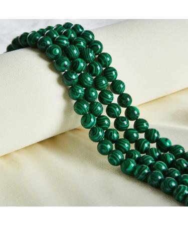 100pcs 6mm Malachite Gemstone Round Loose Beads for Jewelry Making - Buy Online on SooperMarket.com