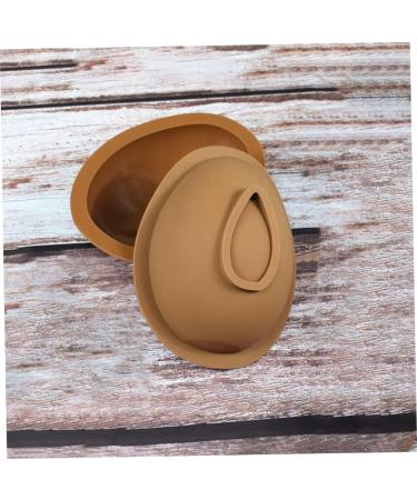 CIYODO Egg Silicone Mold Silicone Molds Silicone Dessert Molds Silicone Chocolate Mold 3D Egg Shape Soap 18.2X14.5X5.8CM Coffee - Buy Online on SooperMarket.com