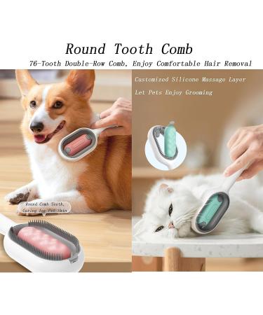 Cabbage Pets Sticky Brush 2.0 for Cats - 4 in 1 Universal Pet Knot Remover Cat Brush with Wet Wipes & Leave-In Essence - Best Cat Grooming Tool - Buy Online on SooperMarket.com