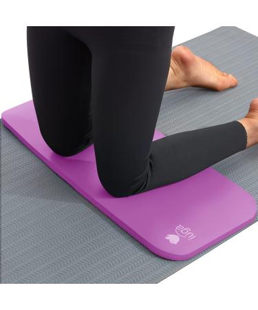 IUGA Yoga Knee Pads Cushion Non-Slip Knee Mat for Elbows Wrist Pain in Yoga Planks Floor Exercises Portable Extra-thick Cushioning 24''x9''x0.6'' Purple