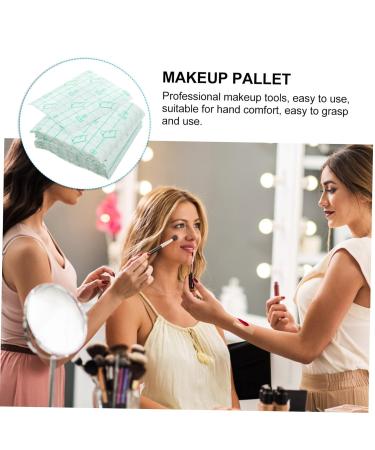 Buy NOLITOY 100pcs Adhesive Makeup Hand Palette - Disposable Clear Hand Held Blender & Mixer for Professionals | Waterproof & Breathable - Buy Online on SooperMarket.com