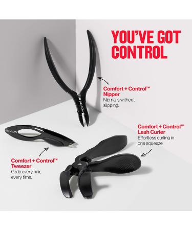 Revlon Comfort and Control Tweezer - Easy-to-Use Eyebrow Tool | Wide Grip | 1 count - Buy Online on SooperMarket.com