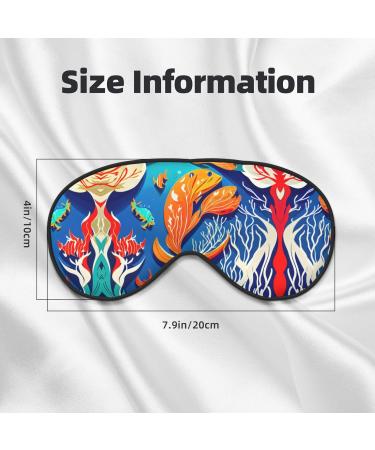 Colorful Tropical Sea Fish Soft Sleep Eye Mask | Breathable Eye Patch for Women | Perfect for Travel & Relaxation - Buy Online on SooperMarket.com