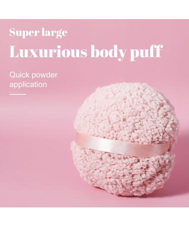 Ultra Soft 4'' Body Powder Puff - Washable Large Velour Applicator for Loose Mineral Powder | Reusable Velvet Dust Puff for Face & Body - Buy Online on SooperMarket.com