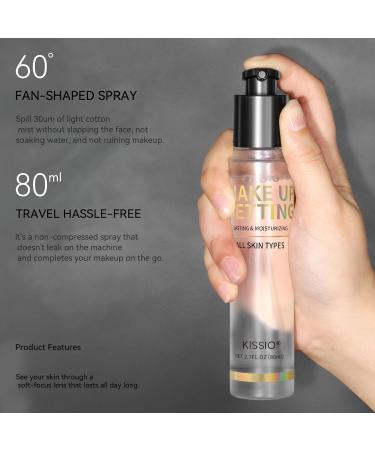 KISSIO Makeup Setting Spray - Long Lasting 16HR Mist Lightweight & Hydrating Natural Finish for All Skin Types - 2.7 FL OZ - Buy Online on SooperMarket.com