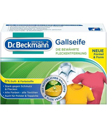 Dr.Beckmann Gallseifen piece |Natural all -rounder against stains |With the proven power of the gall soap |Contains 0% fragrance color and bleaching substances |100 g 1 Pack 100 g (1 Pack)