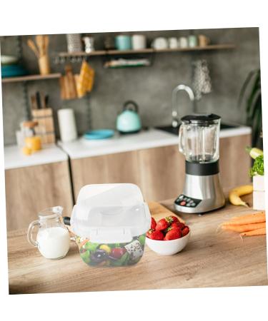 HOLIDYOYO Box Box Lunchbox Bento Container Lunch Boxes Lunch Holder White Compartment Box Pp Double Layer 15.8X15.8X14.3CM 10TUI4923B White 15.8X15.8X14.3CM - Buy Online on SooperMarket.com