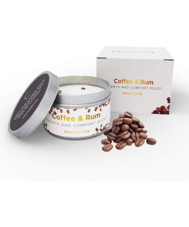 Chandelita Coffee Aroma Candle - Enhance Focus & Well-Being with Light Rum Scent - International Shipping - Buy Online on SooperMarket.com