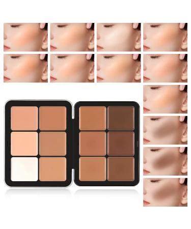 HOSAILY 12 Colors Concealer Palette - Waterproof Long Lasting Cream Foundation Makeup - 1 Ounce - Buy Online on SooperMarket.com