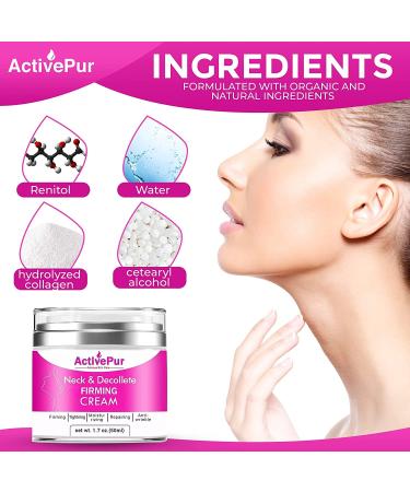 ActivePur Collagen & Retinol Firming Cream for Eyes, Face & Neck - Anti-Aging, Tightening & Repairing Formula - 1.7 Oz - Buy Online on SooperMarket.com