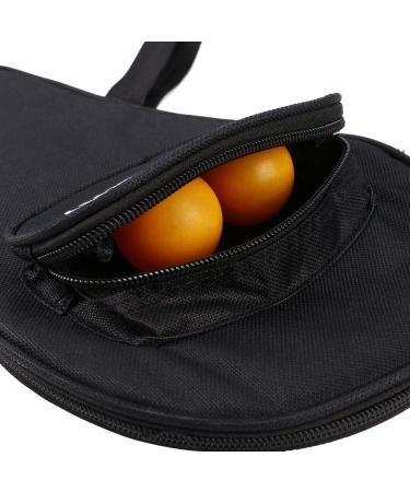 Yuecoofei Table Tennis Racket Case Cover with Ball Storage Pocket - Paddle Carry Bag for Ping Pong - Includes 5 Table Tennis Balls - Buy Online on SooperMarket.com