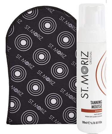 ST. MORIZ St Moriz Instant Self Tanning Mousse Medium 200 ml & St Moriz Tanning Mitt