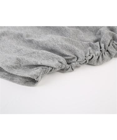 ZUMIY Maternity Top - Women's Cotton Round Neck Ruched Waist Cami Shirt S Grey - Buy Online on SooperMarket.com